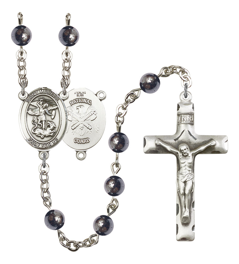 St. Michael / National Guard Rosary - 6 Bead Options (8076S5SS)