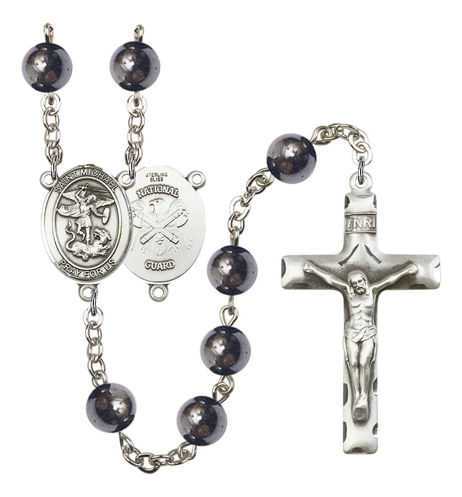 St. Michael / National Guard Rosary - 6 Bead Options (8076S5SS)