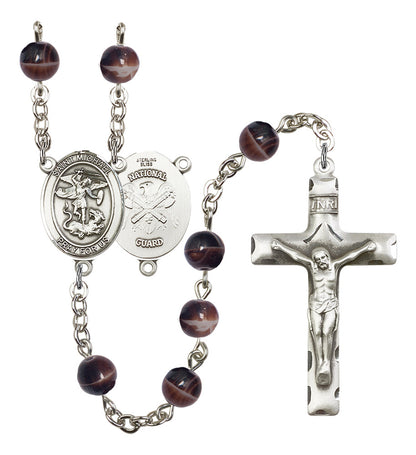 St. Michael / National Guard Rosary - 6 Bead Options (8076S5SS)