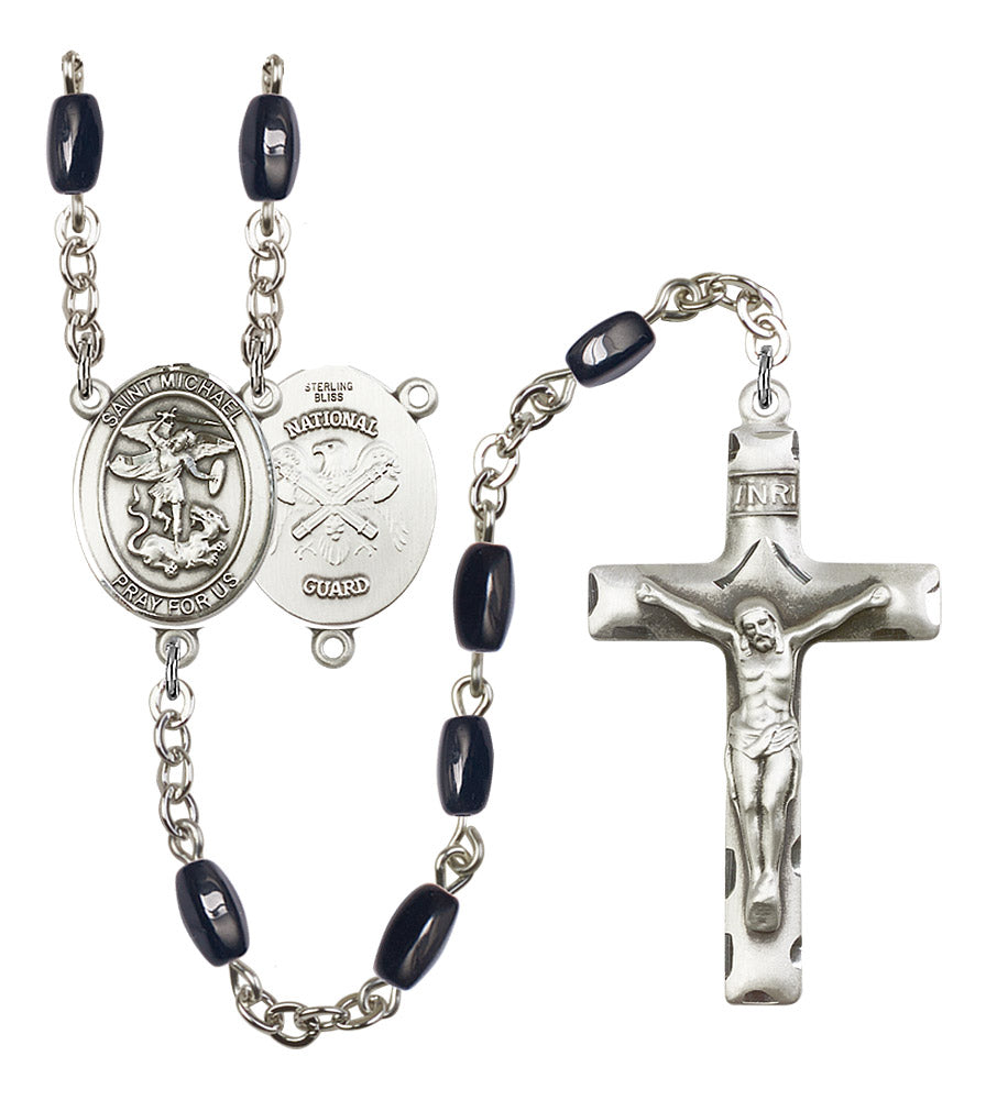 St. Michael / National Guard Rosary - 6 Bead Options (8076S5SS)