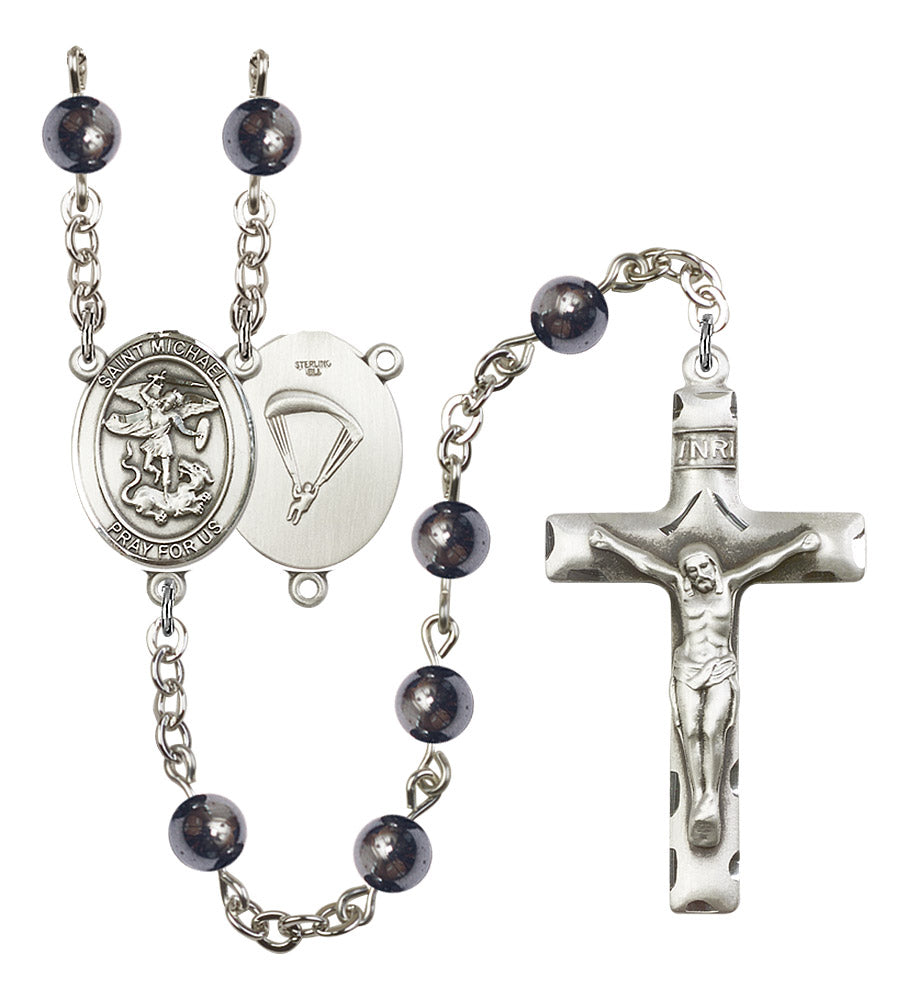 St. Michael / Paratrooper Rosary - 6 Bead Options (8076S7SS)