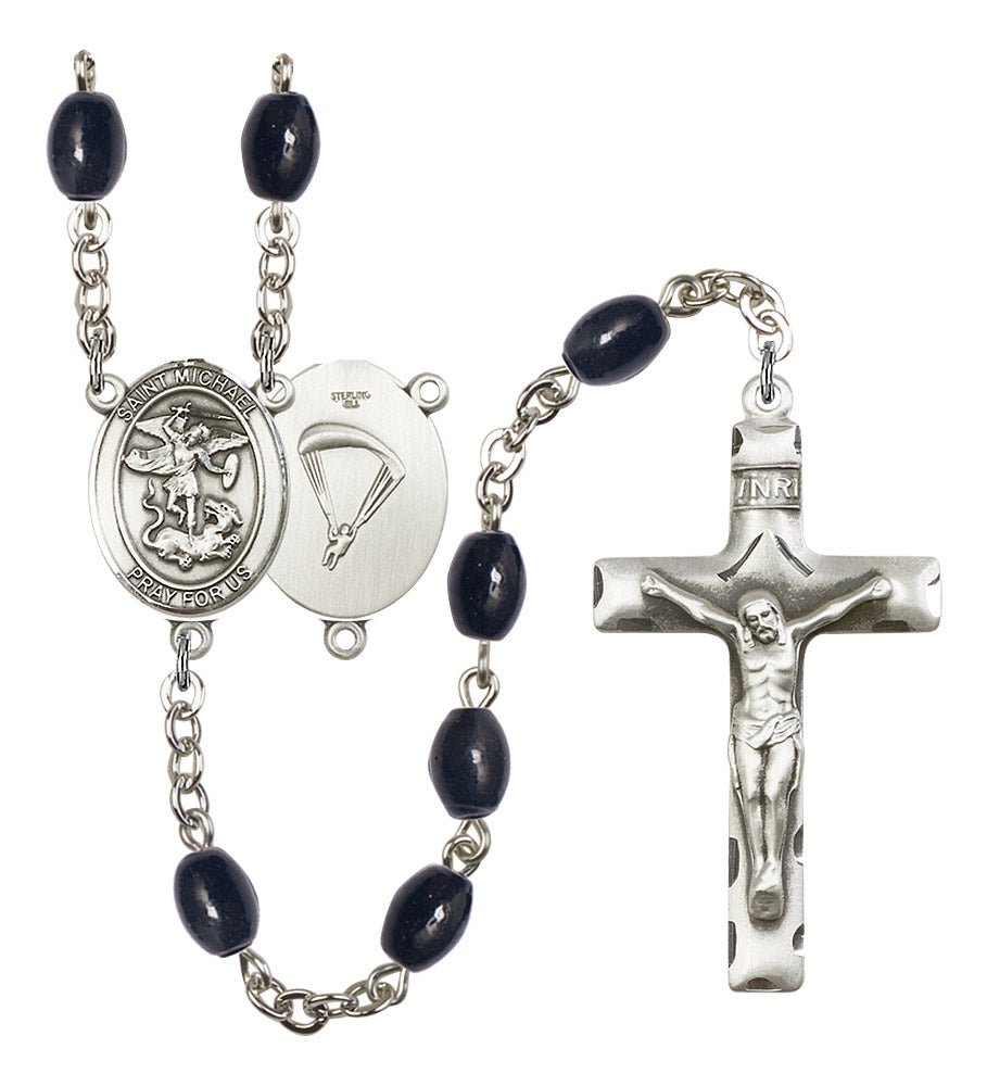 St. Michael / Paratrooper Rosary - 6 Bead Options (8076S7SS)