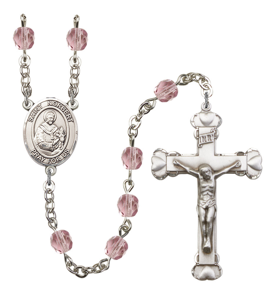 St. Norbert of Xanten Rosary - 6MM Fire Polished Beads (8447SS)