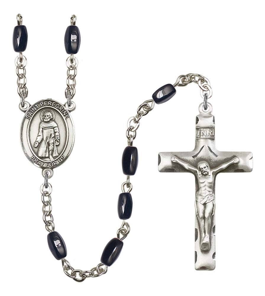 St. Peregrine Laziosi Rosary - 6 Bead Options (8088SS)