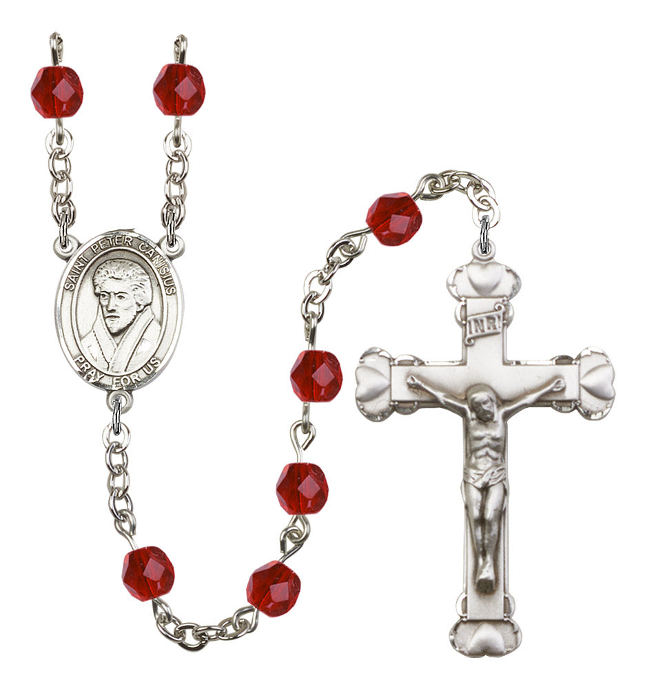 St. Peter Canisius Rosary - 6MM Fire Polished Beads (8393SS)