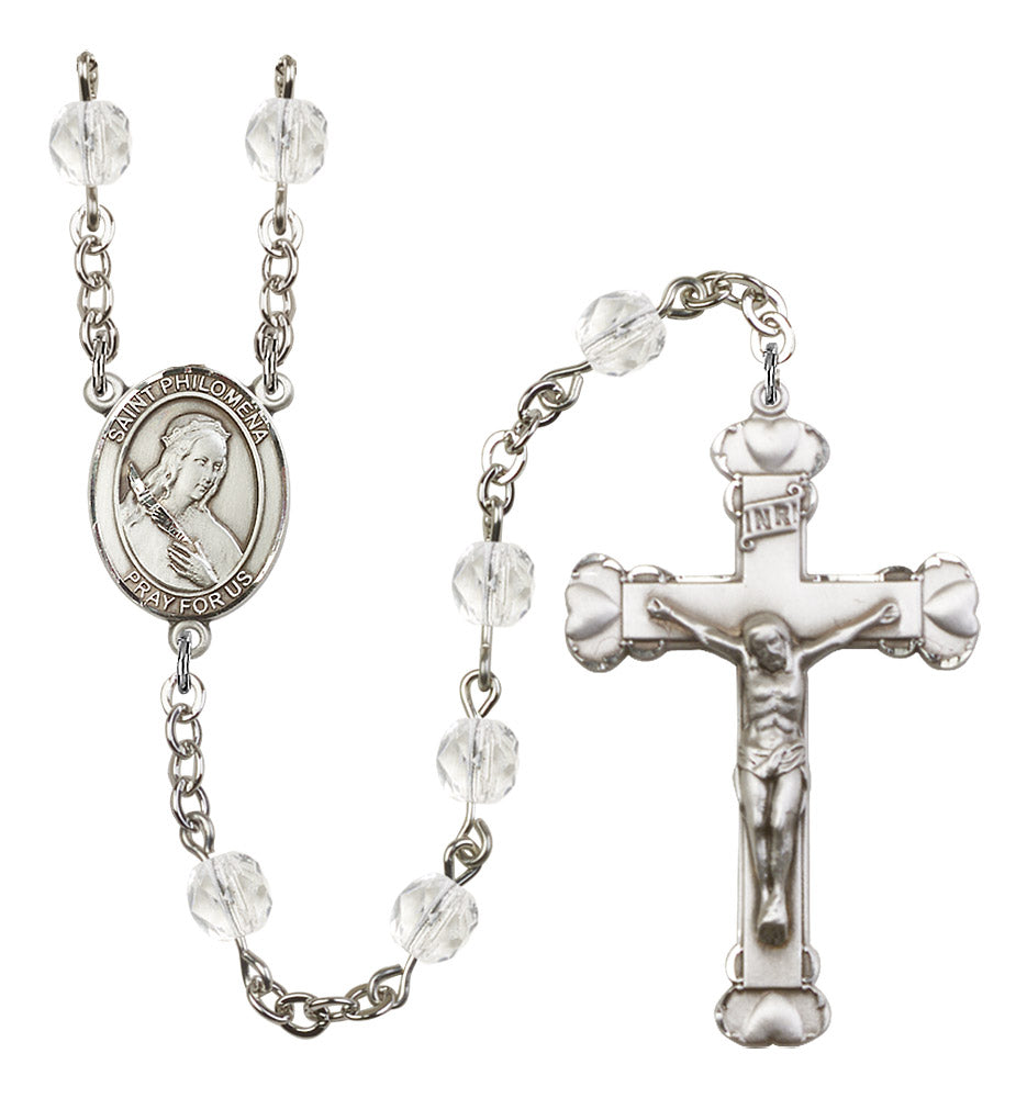St. Philomena Rosary - 6MM Fire Polished Beads (8077SS)