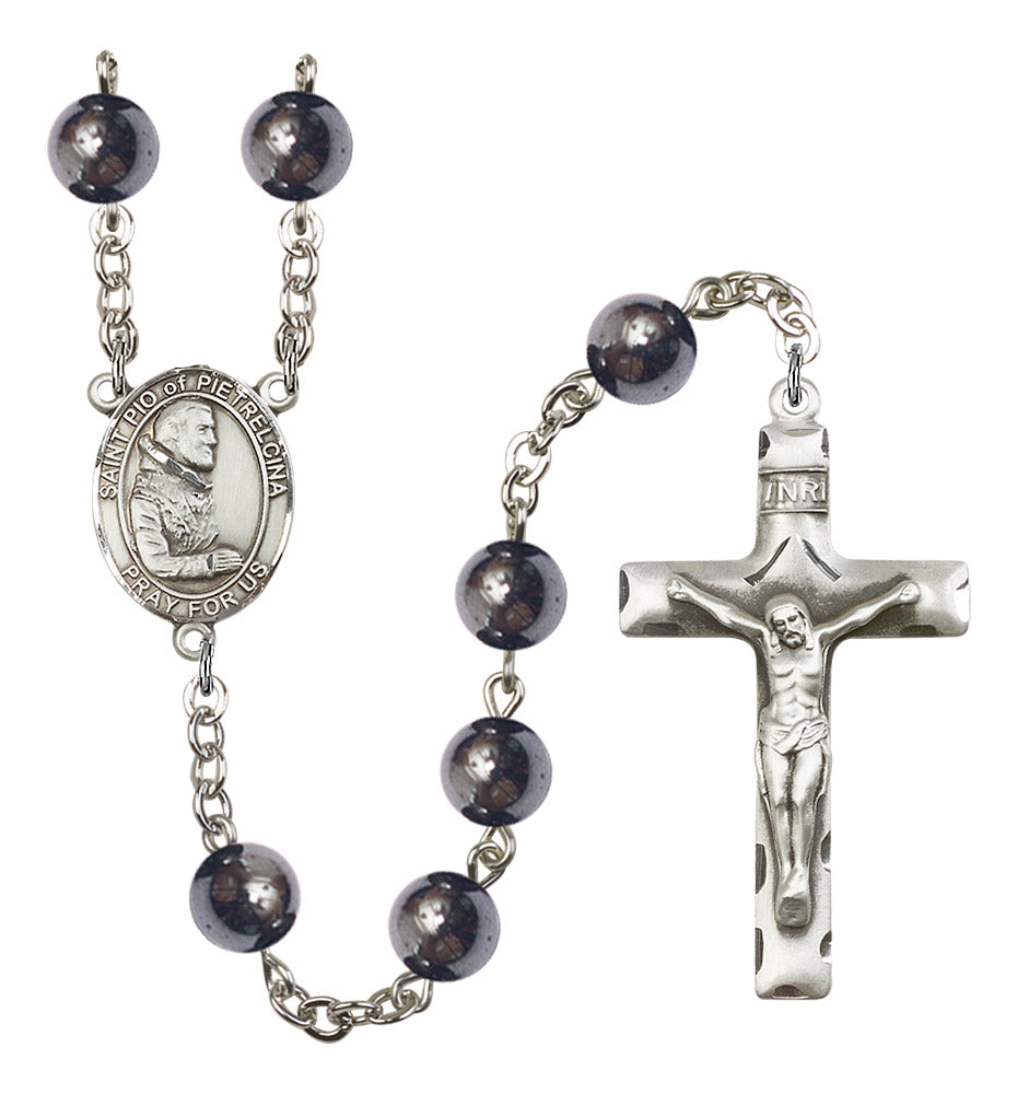 St. Pio of Pietrelcina Rosary - 6 Bead Options (8125SS)