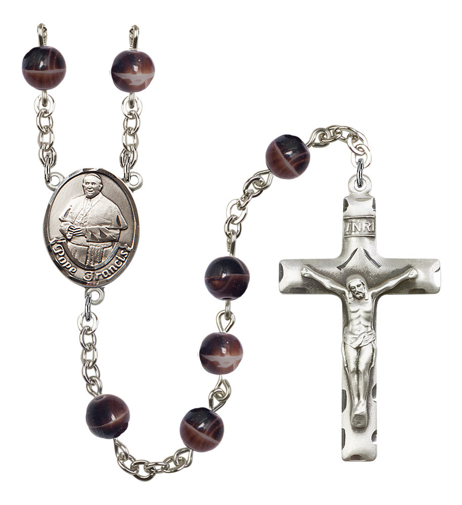 Pope Francis Rosary - 6 Bead Options (8451SS)