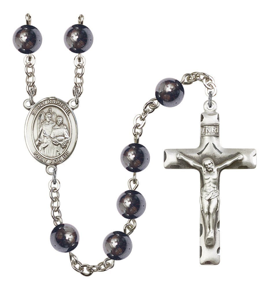 St. Raphael The Archangel Rosary - 6 Bead Options (8092SS)