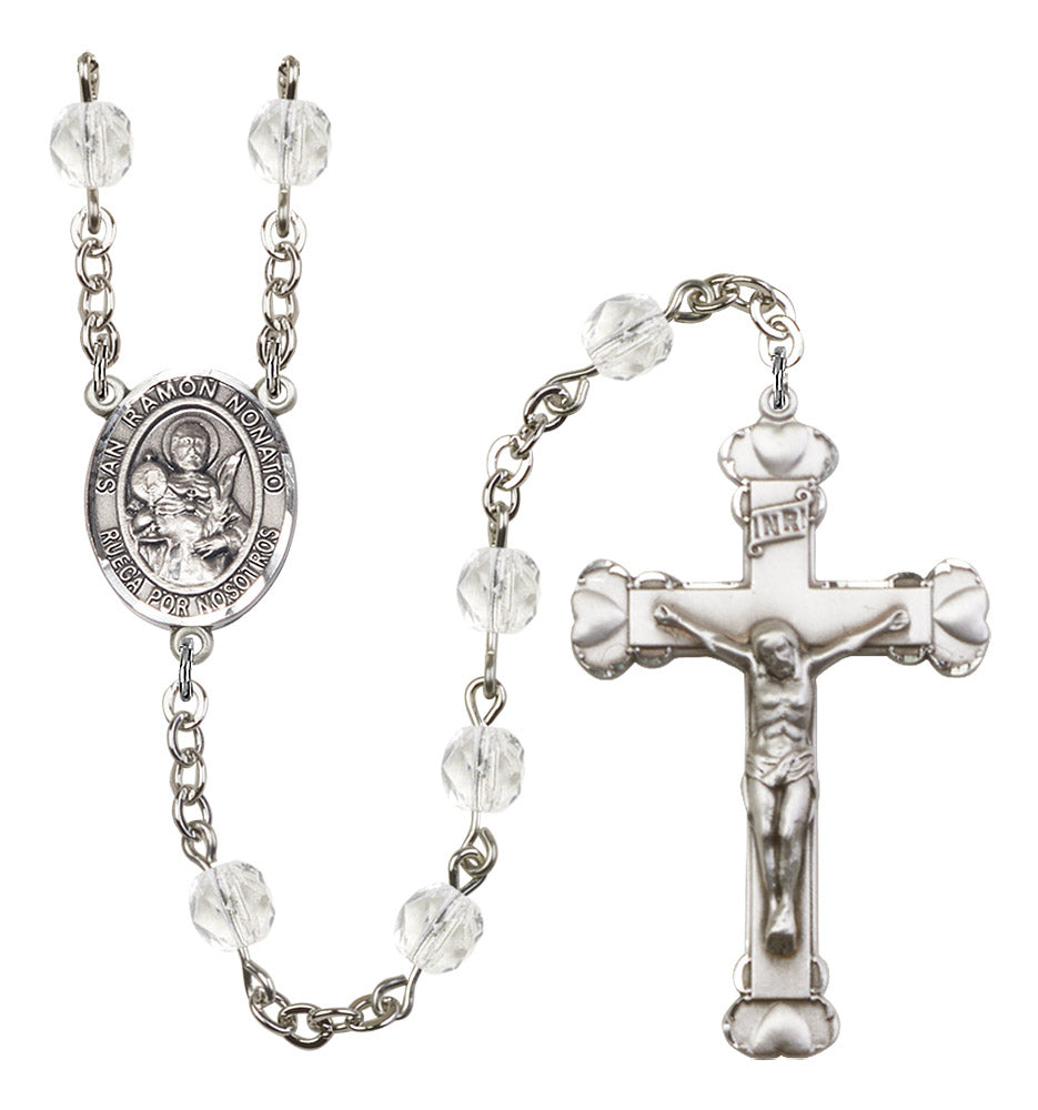 San Raymon Nonato Rosary - 6MM Fire Polished Beads (8091SPSS)