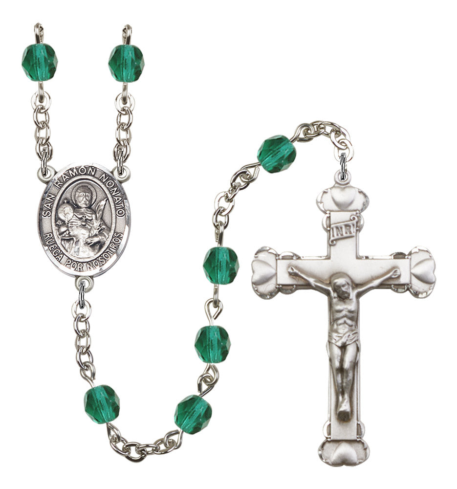 San Raymon Nonato Rosary - 6MM Fire Polished Beads (8091SPSS)