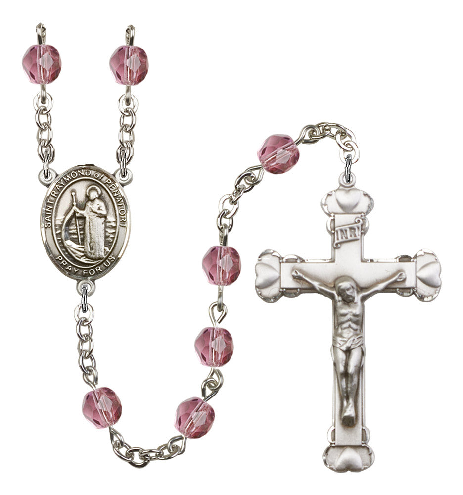 St. Raymond of Penafort Rosary - 6MM Fire Polished Beads (8385SS)