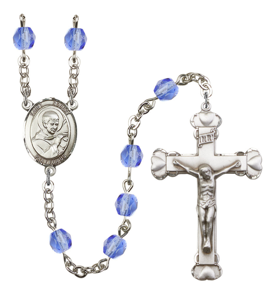St. Robert Bellarmine Rosary - 6MM Fire Polished Beads (8096SS)