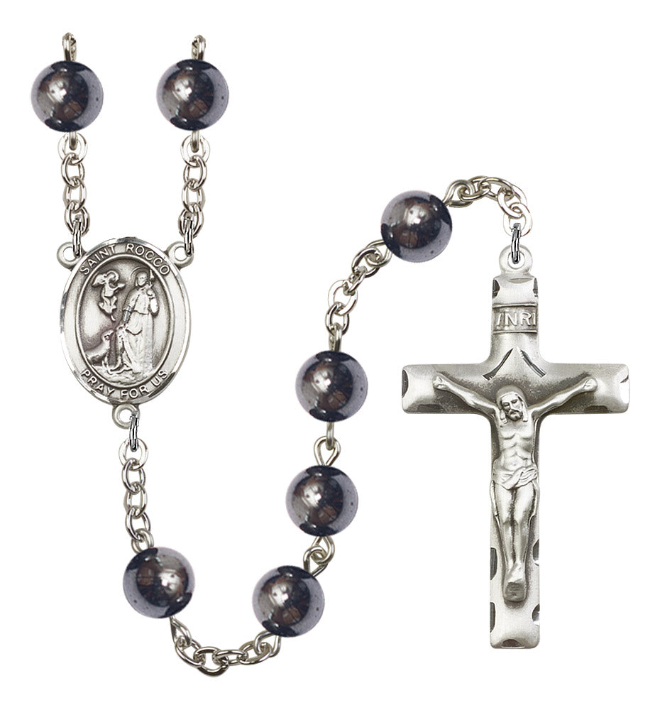 St. Rocco Rosary - 6 Bead Options (8377SS)