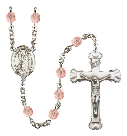 St. Roch Rosary - 6MM Fire Polished Beads (8310SS)