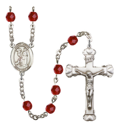 St. Roch Rosary - 6MM Fire Polished Beads (8310SS)