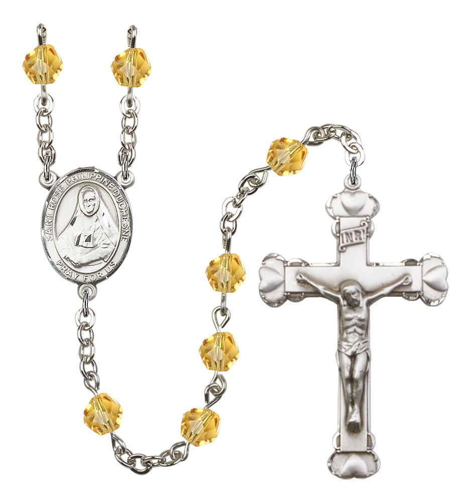 St. Rose Philippine Duchesne Rosary - 6MM Fire Polished Beads (8371SS)