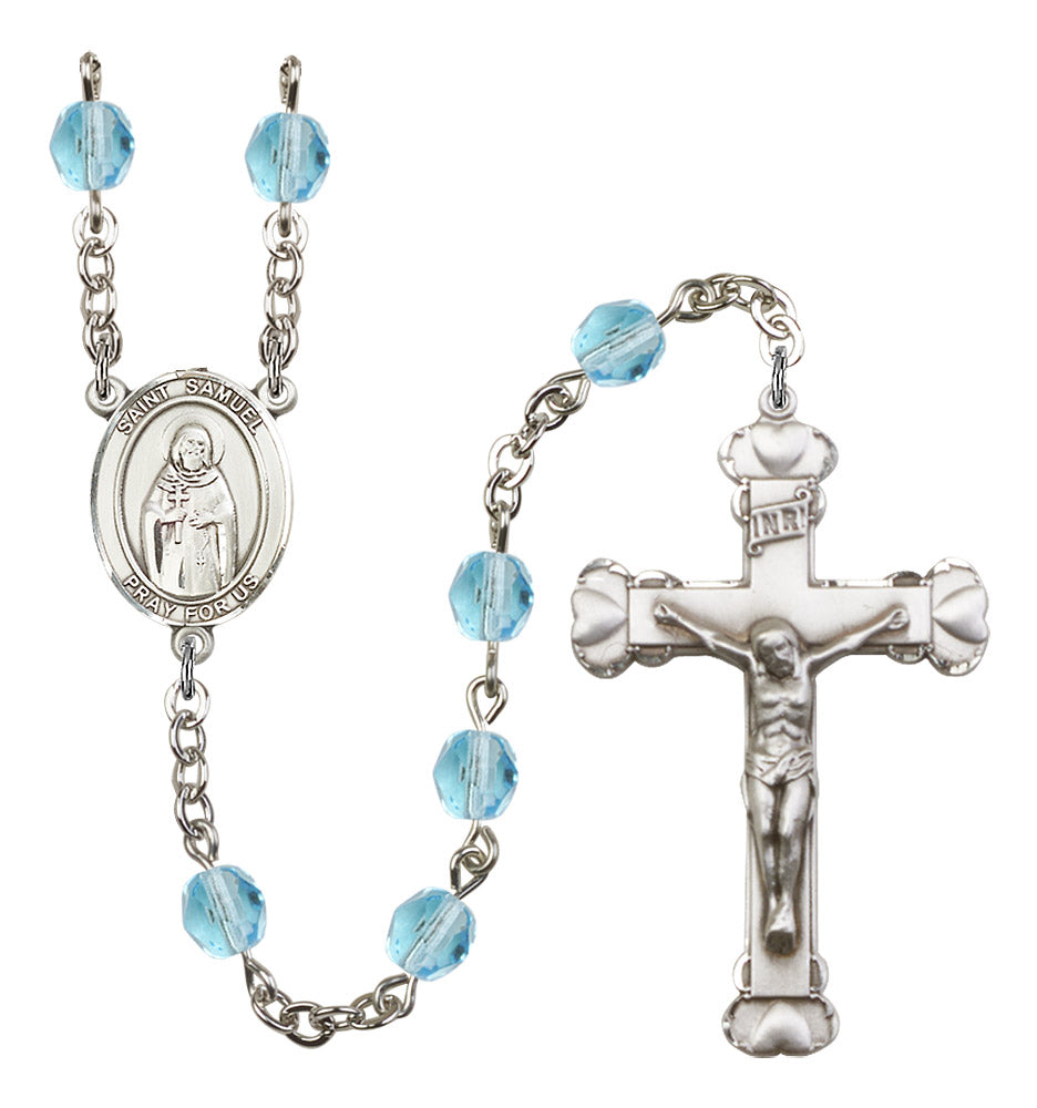 St. Samuel Rosary - 6MM Fire Polished Beads (8259SS)