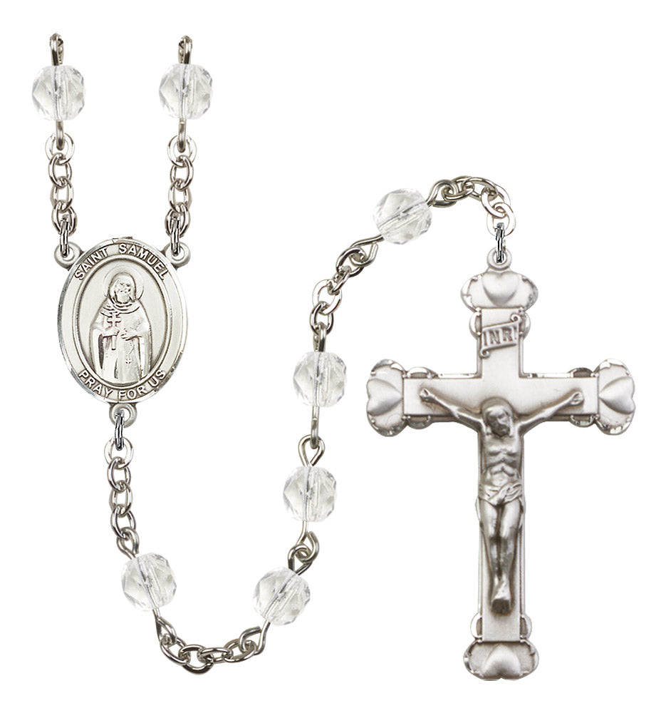 St. Samuel Rosary - 6MM Fire Polished Beads (8259SS)
