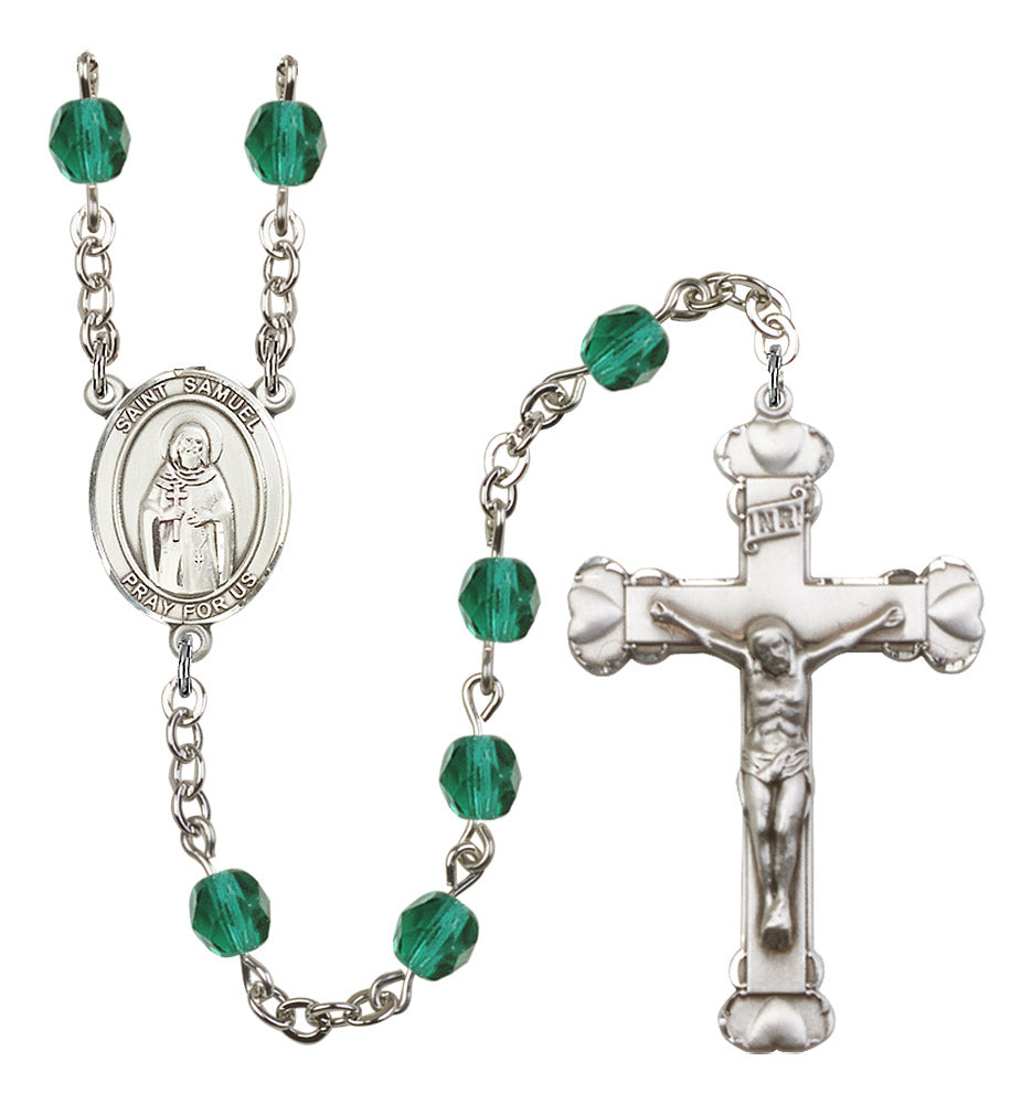 St. Samuel Rosary - 6MM Fire Polished Beads (8259SS)