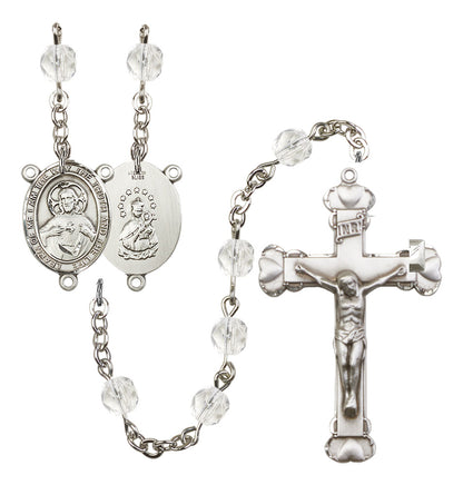 Scapular Rosary - 6MM Fire Polished Beads (8098SS)