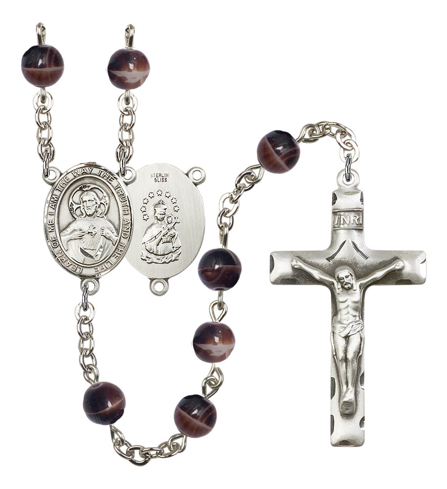 Scapular Rosary - 6 Bead Options (8098SS)