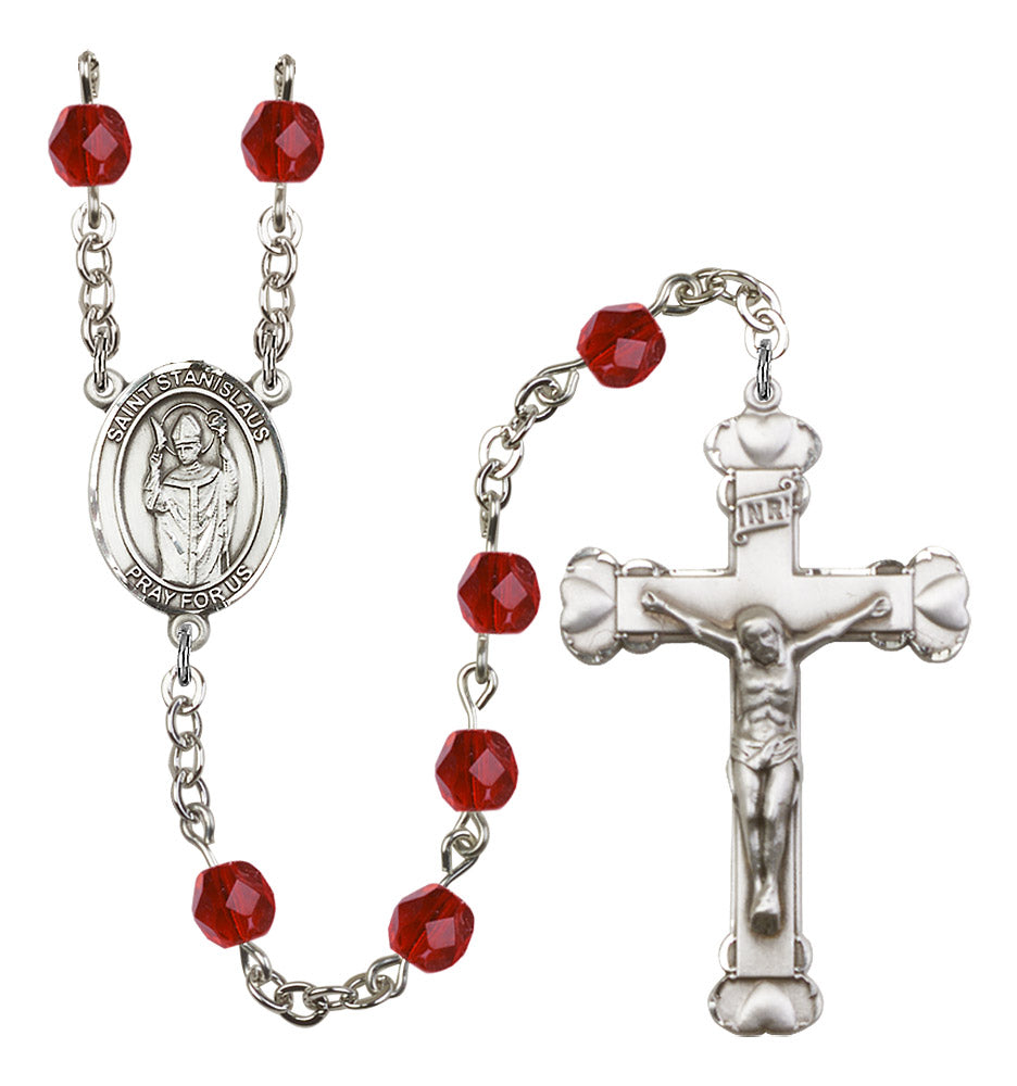 St. Stanislaus Rosary - 6MM Fire Polished Beads (8124SS)