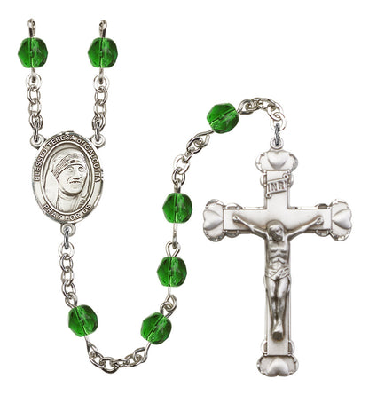 St. Teresa of Calcutta Rosary - 6MM Fire Polished Beads (8295SS)