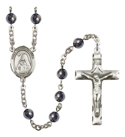 St. Teresa of Avila Rosary - 6 Bead Options (8102SS)