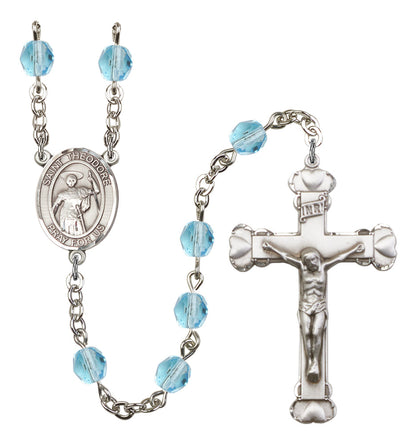 St. Theodore Stratelates Rosary - 6MM Fire Polished Beads (8415SS)