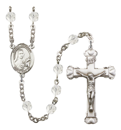 St. Therese of Lisieux Rosary - 6MM Fire Polished Beads (8210SS)