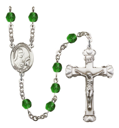 St. Therese of Lisieux Rosary - 6MM Fire Polished Beads (8210SS)