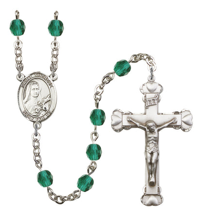 St. Therese of Lisieux Rosary - 6MM Fire Polished Beads (8210SS)