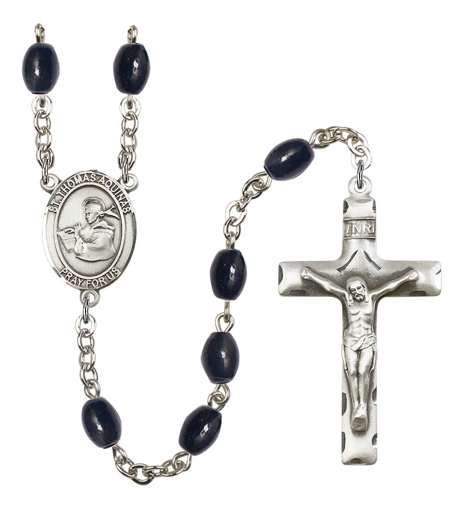 St. Thomas Aquinas Rosary - 6 Bead Options (8108SS)