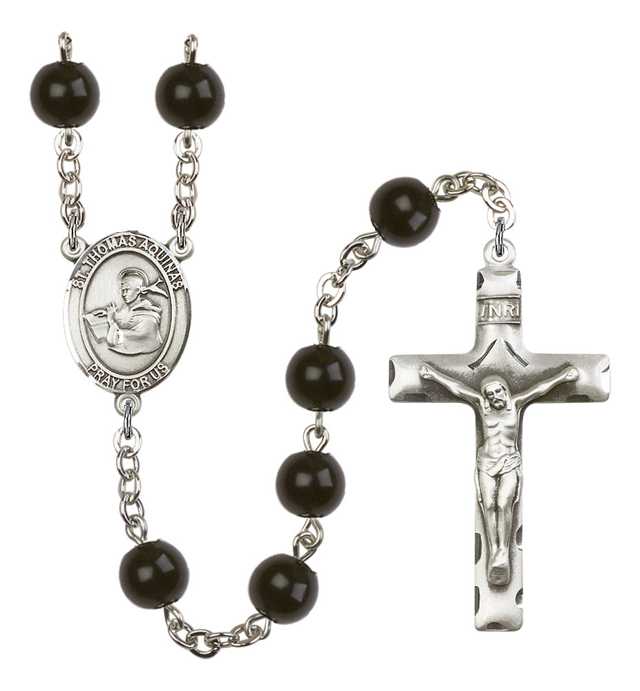 St. Thomas Aquinas Rosary - 6 Bead Options (8108SS)
