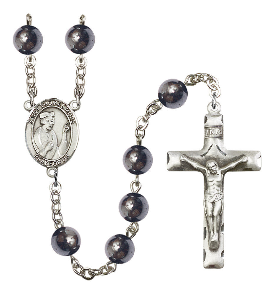 St. Thomas More Rosary - 6 Bead Options (8109SS)