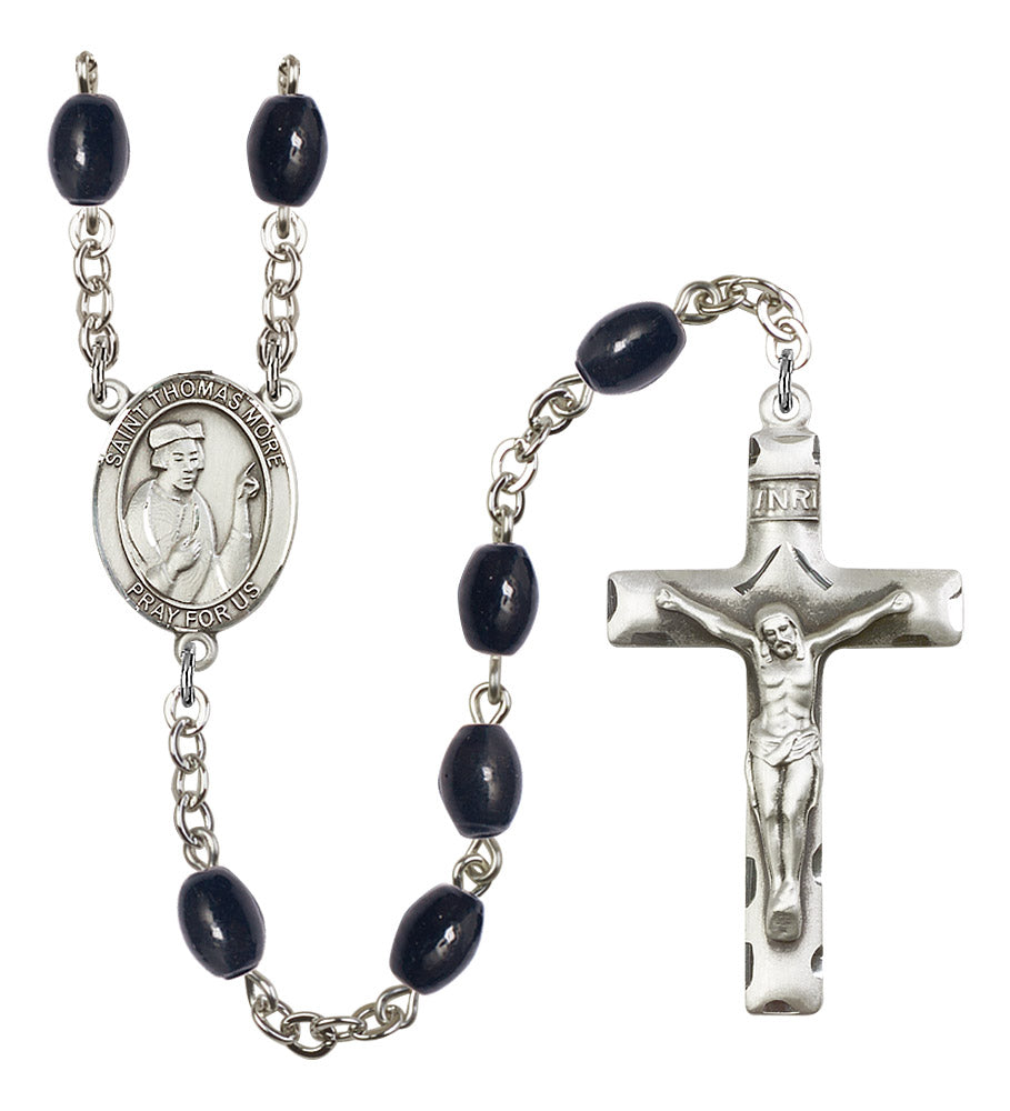 St. Thomas More Rosary - 6 Bead Options (8109SS)
