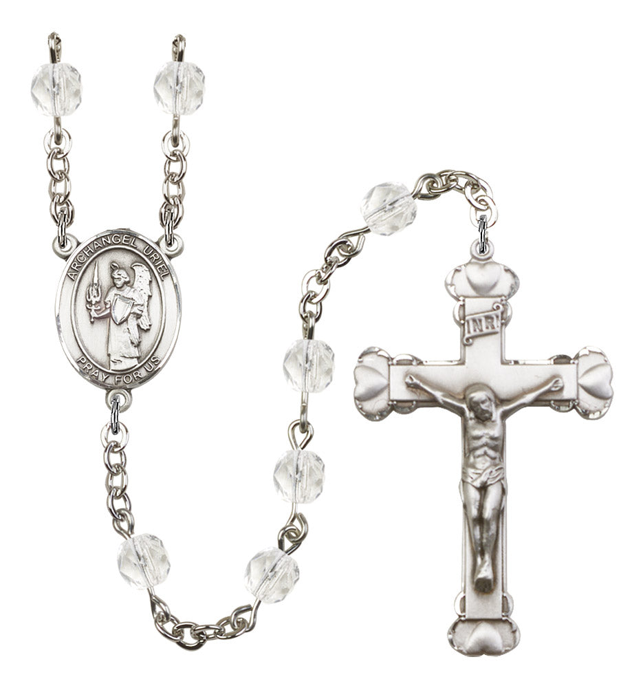St. Uriel The Archangel Rosary - 6MM Fire Polished Beads (8378SS)