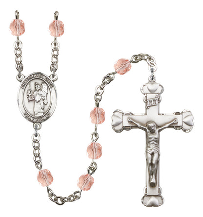 St. Uriel The Archangel Rosary - 6MM Fire Polished Beads (8378SS)