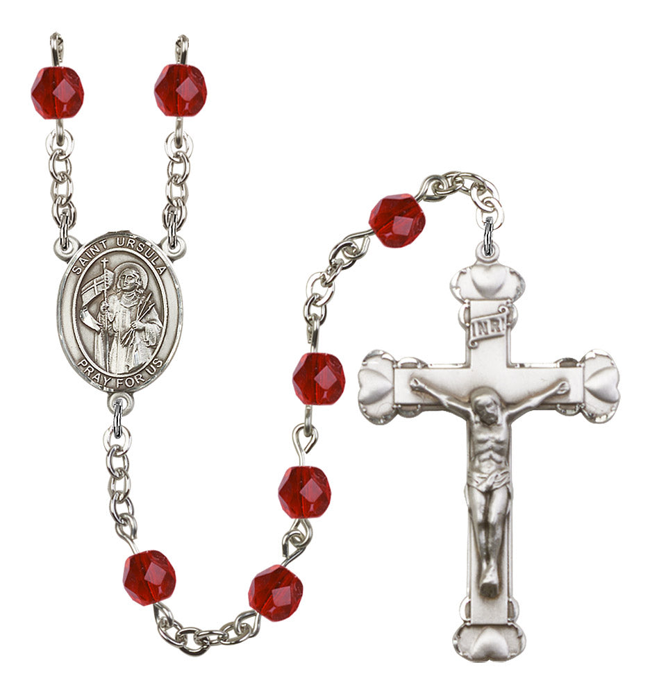 St. Ursula Rosary - 6MM Fire Polished Beads (8127SS)