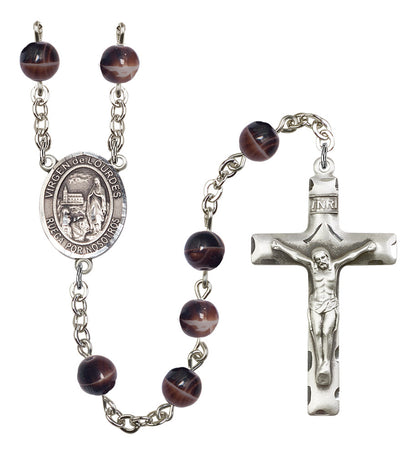 Virgen Del Lourdes Rosary - 6 Bead Options (8288SPSS)