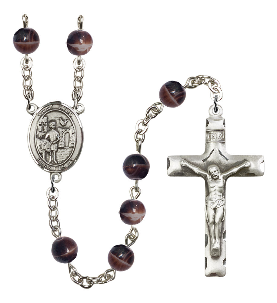 St. Vitus Rosary - 6 Bead Options (8368SS)