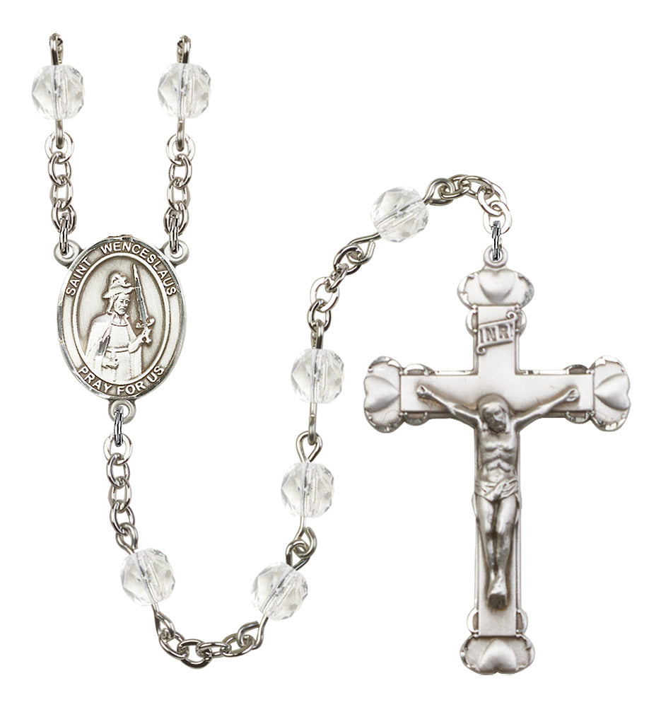 St. Wenceslaus Rosary - 6MM Fire Polished Beads (8273SS)