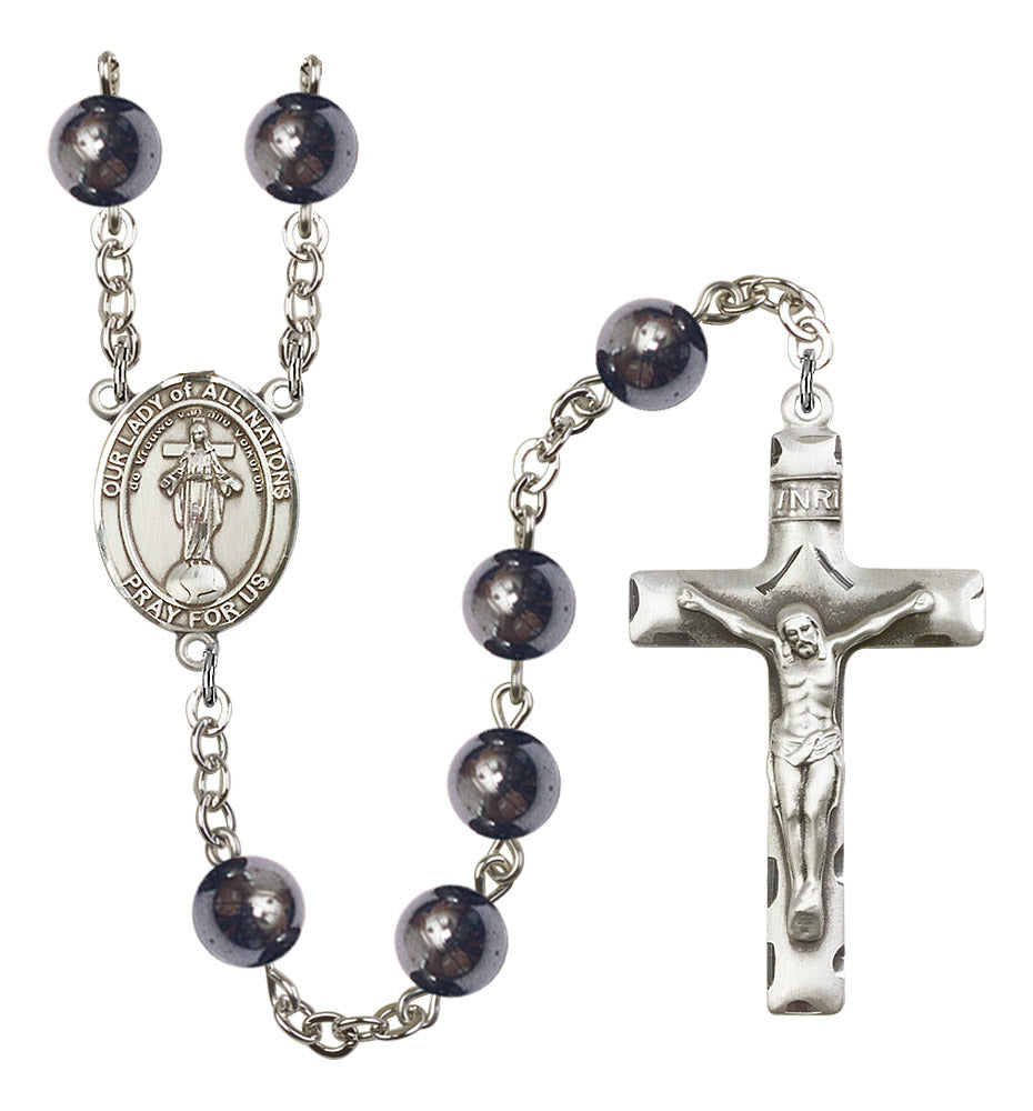Our Lady of All Nations Rosary - 6 Bead Options (8242SS)