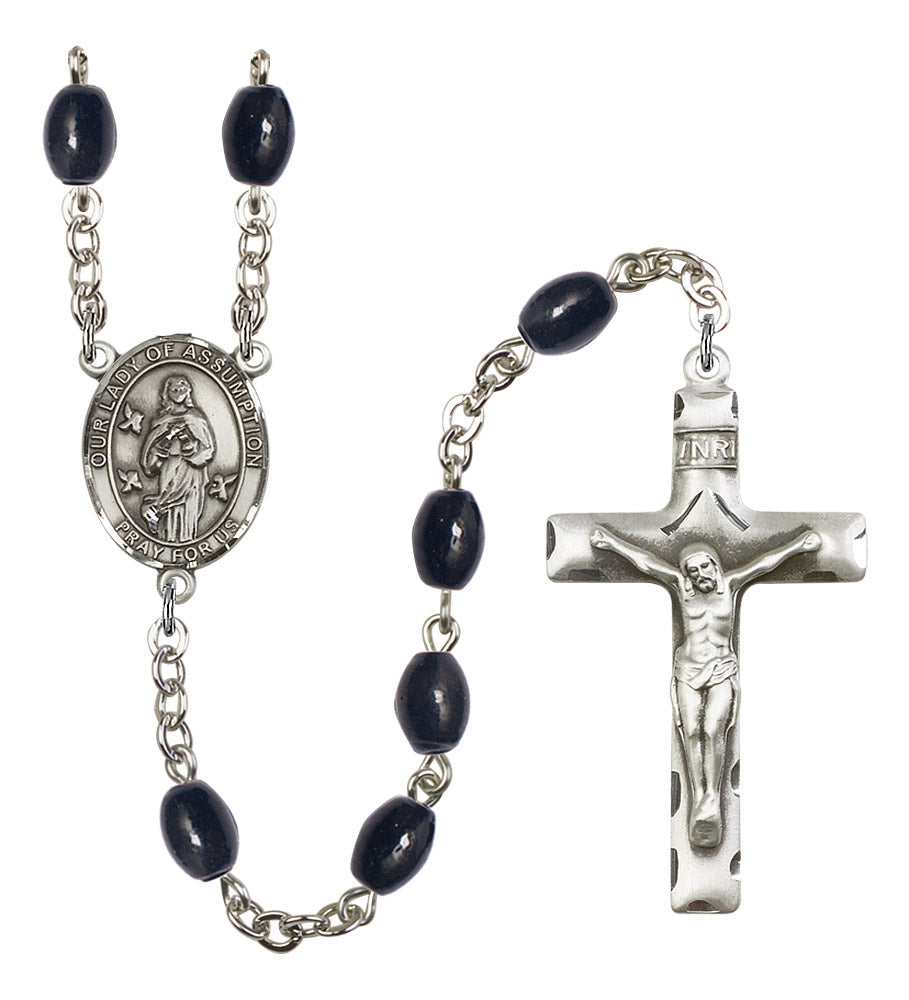 Our Lady of Assumption Rosary - 6 Bead Options (8388SS)