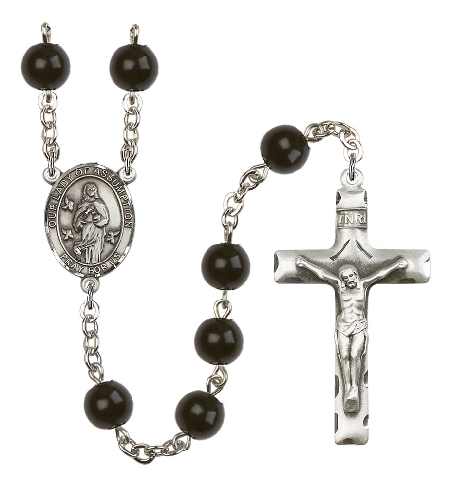 Our Lady of Assumption Rosary - 6 Bead Options (8388SS)