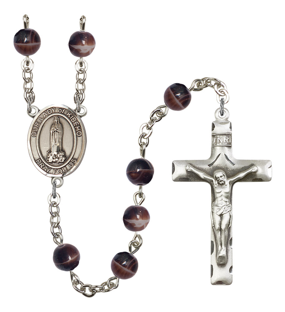 Our Lady of Kibeho Rosary - 6 Bead Options (8414SS)