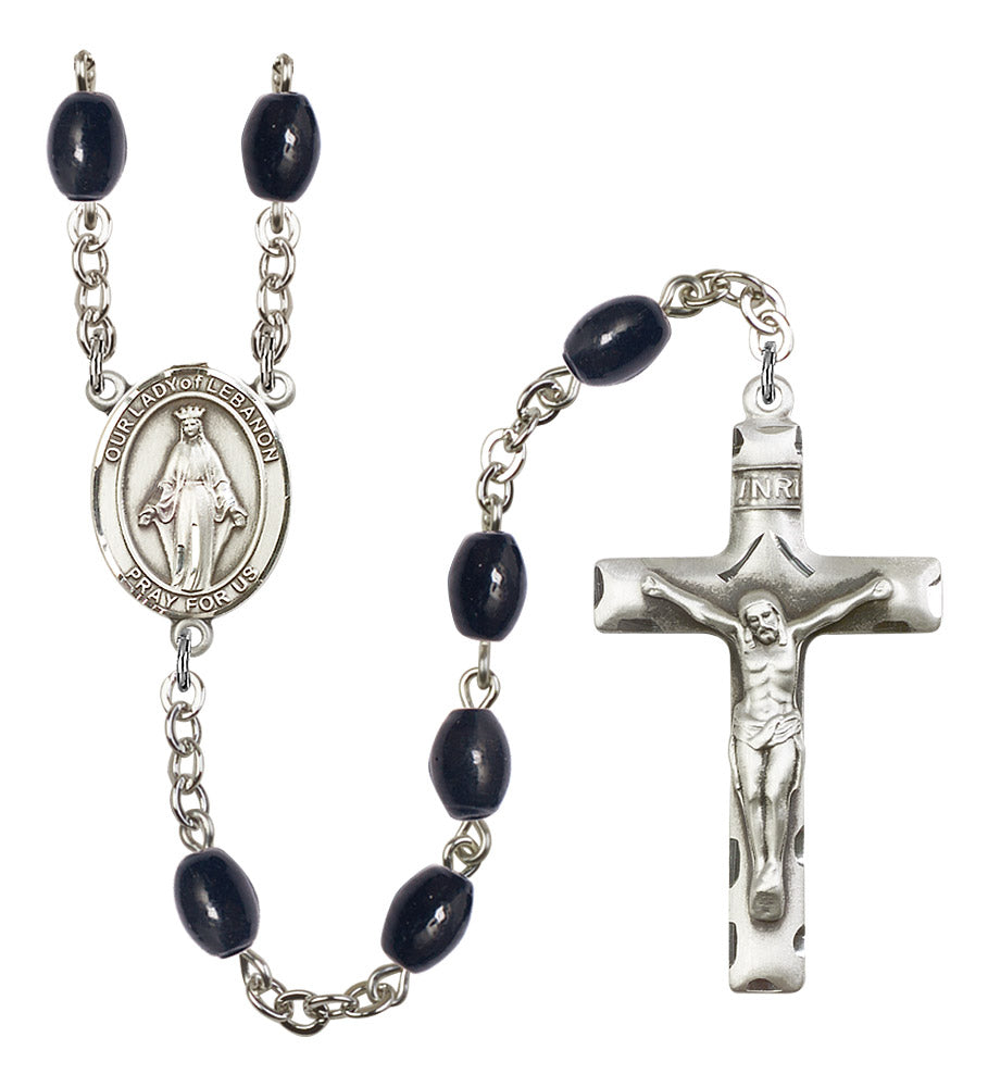 Our Lady of Lebanon Rosary - 6 Bead Options (8229SS)