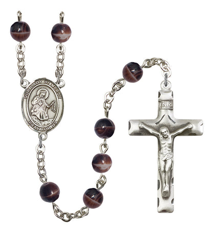 Our Lady of Mercy Rosary - 6 Bead Options (8289SS)