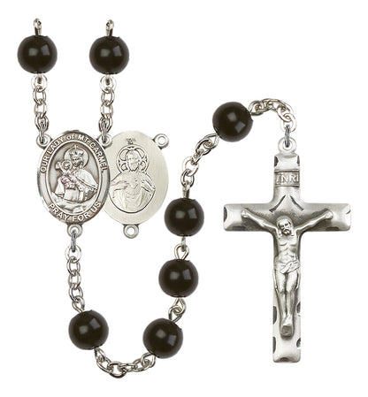 Our Lady of Mount Carmel Rosary - 6 Bead Options (8243SS)